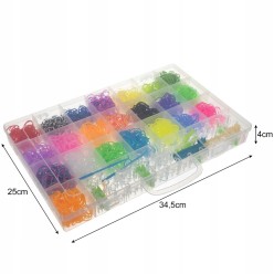 Gumki do Robienia Bransoletek Zestaw 4400 szt DIY Bransoletki