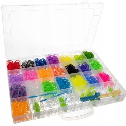 Gumki do Robienia Bransoletek Zestaw 4400 szt DIY Bransoletki