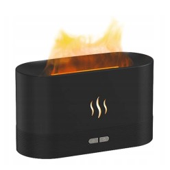 Czarny Nawilżacz Powietrza Jonizator Aromaterapia Podświetlany