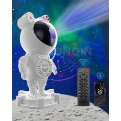 Projektor Księżyc Mgławica z Głośnikiem Biały Szum Astronauta XXL