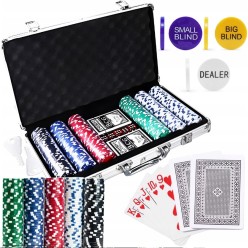 Zestaw Do Pokera w Walizce 300 żetonów Poker
