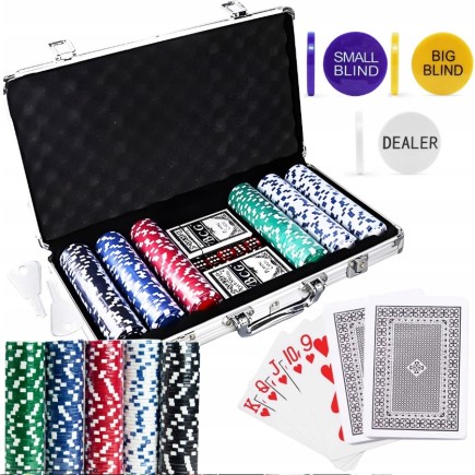Zestaw Do Pokera w Walizce 300 żetonów Poker