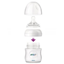 Zestaw 3x Butelka Do Karmienia Philips Avent 125ml Smoczek 0m+ Imitacja Piersi