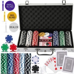 Zestaw Do Pokera w Walizce 300 żetonów Poker