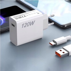 Zestaw Ładowarka do telefonów Xiaomi 120W USB 3,6A z Przewodem