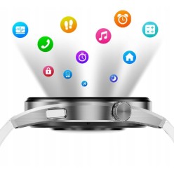 Zegarek Damski Smartwatch Srebrny DT3 MINI 2 Bransolety