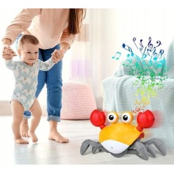 Uciekający Interaktywny Krab Zabawka Na Baterie Dla Dzieci 18m+