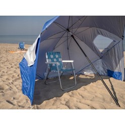 Duży Parasol Plażowy Wiatrochron Parawan 2metry Składany