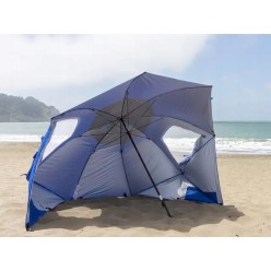 Duży Parasol Plażowy Wiatrochron Parawan 2metry Składany