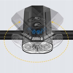 Lampka Rowerowa LED z 1000lm Zestaw Tył i Przód z Powerbank