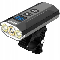 Lampka Rowerowa LED z 1000lm Zestaw Tył i Przód z Powerbank