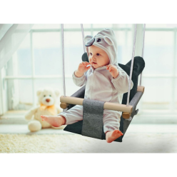 Drewniana Huśtawka Kubełkowa Bujak Styl Skandynawski