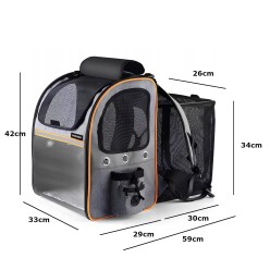 Rozkładany Transporter Kojec Dla Kota Psa 33 cm x 29 cm x 42 cm