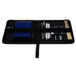 Piórnik Ołówki Profesjonalny Zestaw Do Szkicowania 32szt Elementy