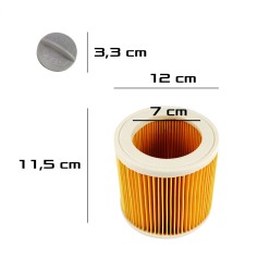 Zestaw 10x Worków Worki Karcher z Filtrem i Uchwytem Montażowym