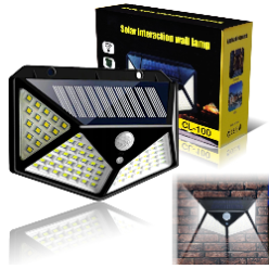 MAŁA LAMPA SOLARNA NAŚCIENNA LATARNIA LED COB 100 BARDZO MOCNA