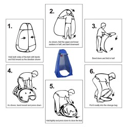 Przenośny Namiot Plażowy Prysznic, Przebieralnia WC Kempingowe