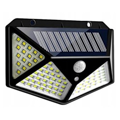 MAŁA LAMPA SOLARNA NAŚCIENNA LATARNIA LED COB 100 BARDZO MOCNA