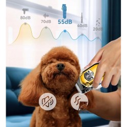 Profesjonalna Bezprzewodowa Maszynka Trymer do Strzyżenia Zwierząt Wysoka Jakość Wykonania 6 Nakładek 1mm-13mm