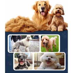 Profesjonalna Bezprzewodowa Maszynka Trymer do Strzyżenia Zwierząt Wysoka Jakość Wykonania 6 Nakładek 1mm-13mm