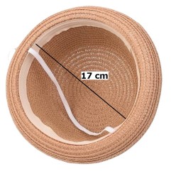 Słomkowy Zestaw Kapelusz i Torebka MIŚ - Letnia Stylizacja dla Dzieci Brązowy